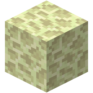 A 3-dimensional end stone block.
